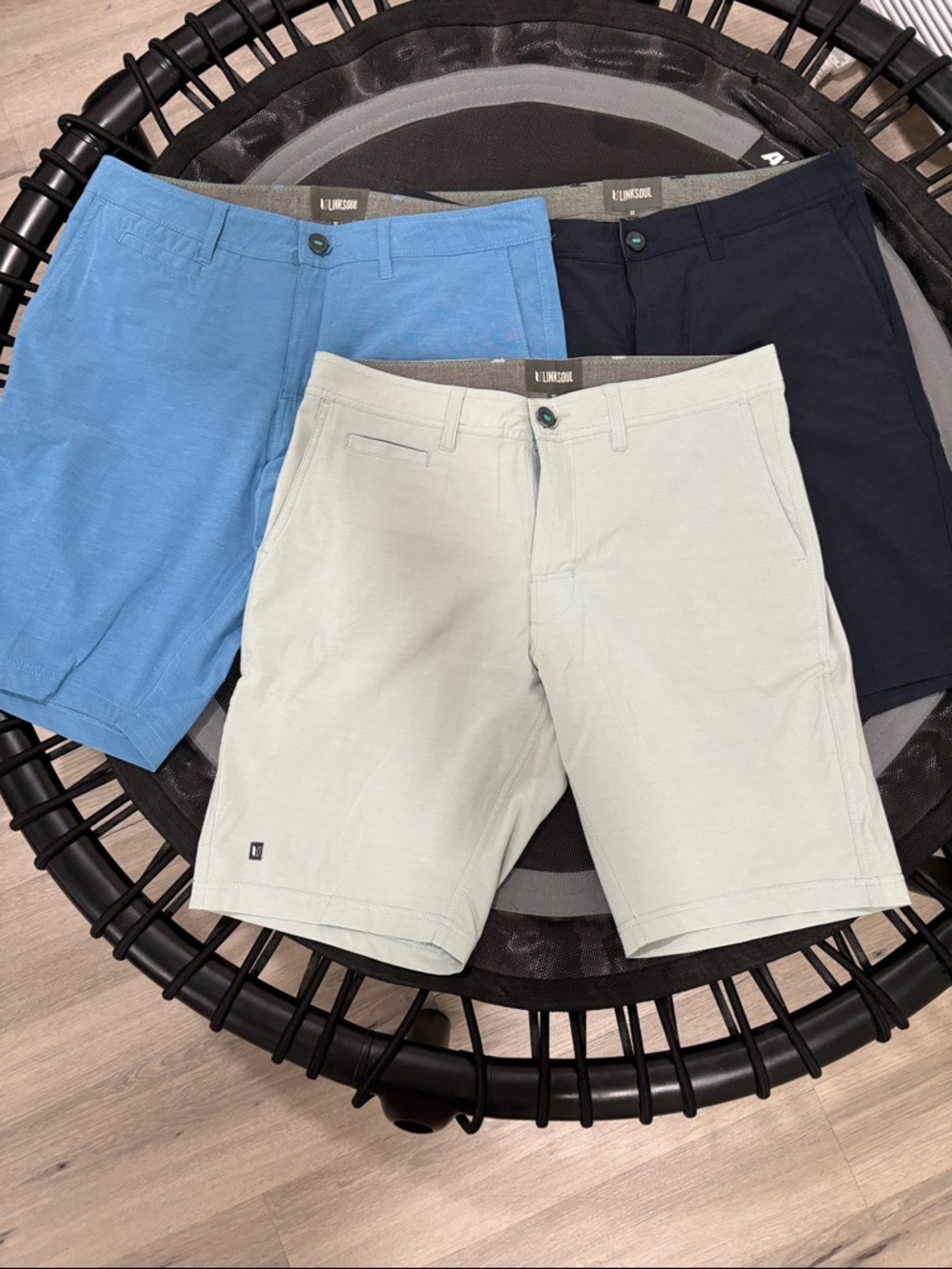 Linksoul Men’s Board Walker Shorts (3 pair size 32 -New Without Tags).